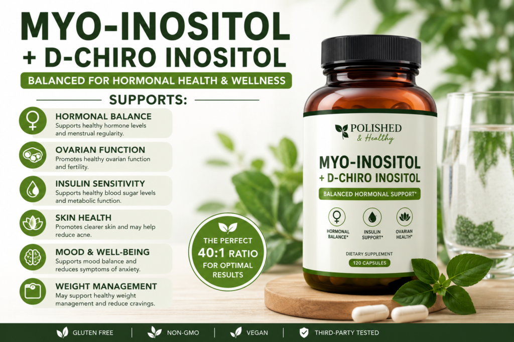 Myo-Inositol + D-Chiro Inositol for PCOS