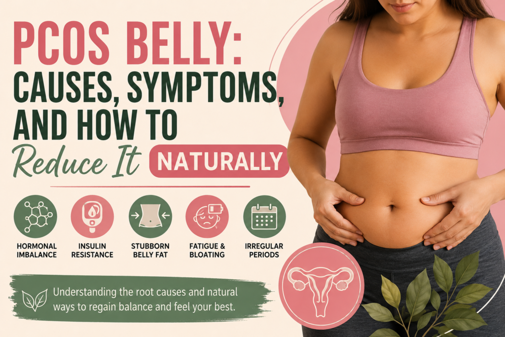 PCOS Belly and how to reduce it